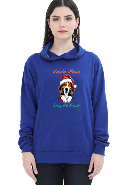 WOMEN || HOODIE SWEATSHIRT || MERRY CHRISTMAS || DOG LOVER || CUTE DOG || BEAGLE || SANTA CLAUS || CHRISTMAS GIFT || GIFT IDEAS || WINTER WEAR