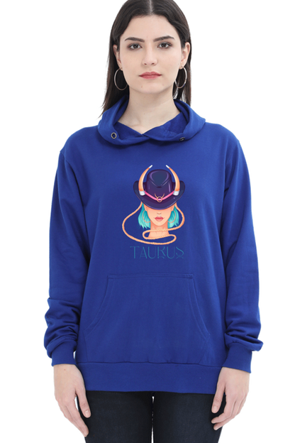 WOMEN || HOODIE SWEATSHIRT || ZODIAC SIGN || ASTROLOGY || TAURUS || HORNS || BIRTHDAY || GIFTS FOR HER