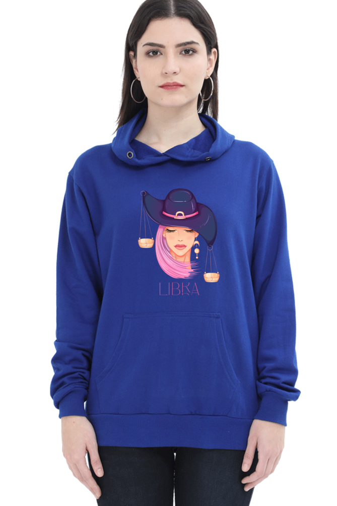 WOMEN || HOODIE SWEATSHIRT || ZODIAC SIGN || ASTROLOGY || LIBRA ||  EXTROVERT || FRIENDLY || EARRINGS DESIGN || ELEGANT || VECTOR ART || BIRTHDAY || GIFT FOR HER