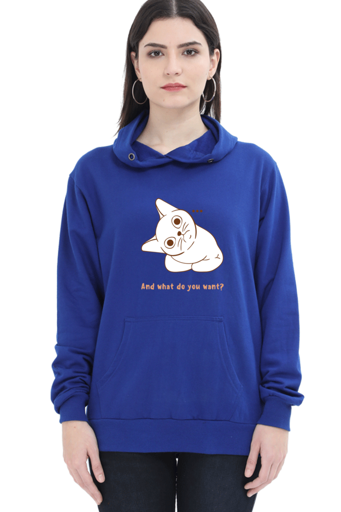 WOMEN || HOODIE SWEATSHIRT ||  CAT || ANIME || ANIMAL PRINT || QUIRKY || CAT LOVER || CUTE CAT || KITTEN || FUNNY || ANIMAL LOVER || CAT MEME || GRAPHIC DESIGN || GIFT FOR HER || WINTER WEAR