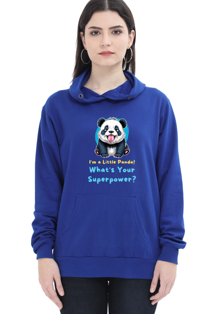 WOMEN || HOODIE SWEATSHIRT || CUTE PANDA || FUNNY QUOTES || PANDA BEAR || VECTOT ART || ANIMAL PRINT || ANIME || FASHION || LITTLE PANDA || GIFT FOR HER || WINTER WEAR